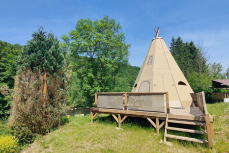 Christelijke camping Belgische Ardennen Tipitent 01