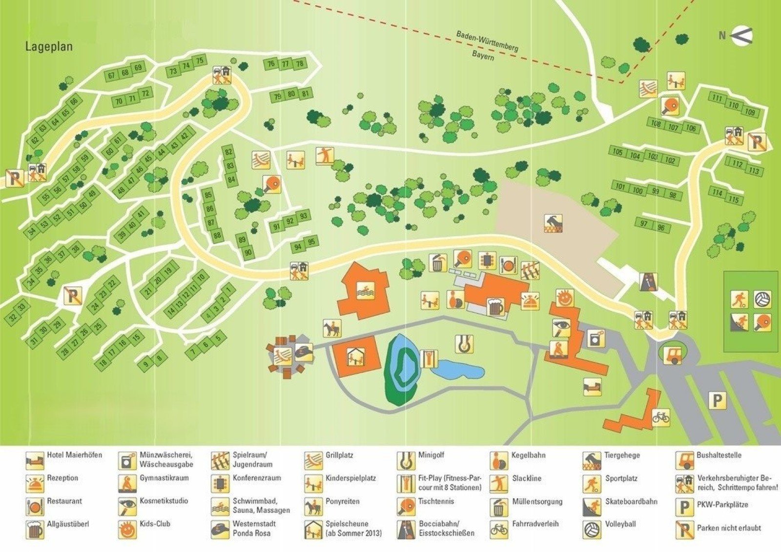 Plattegrond duitse alpen