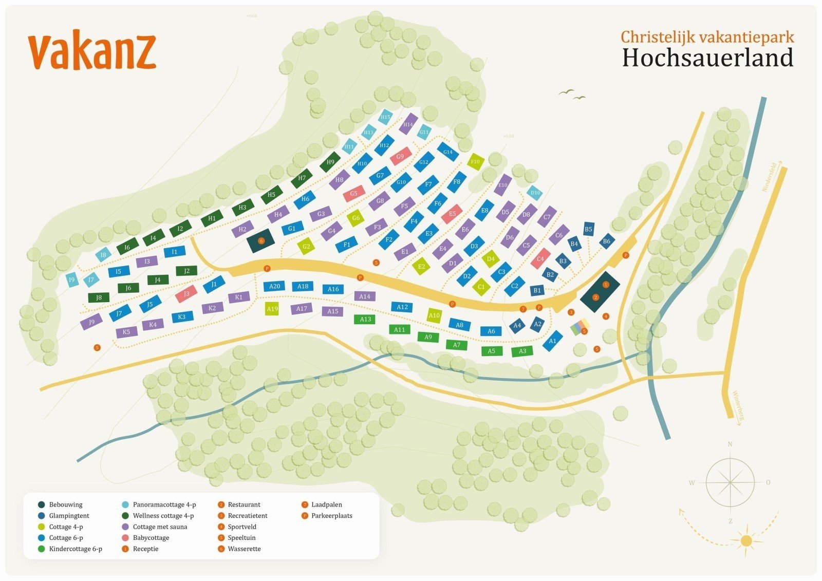 Plattegrond hochsauerland verkleind