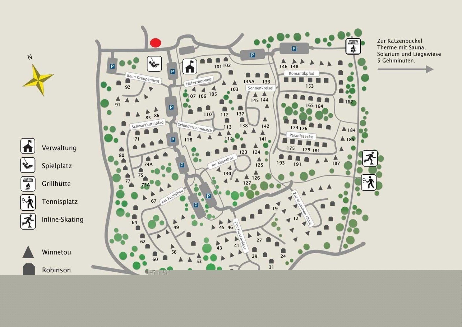 Plattegrond odenwald