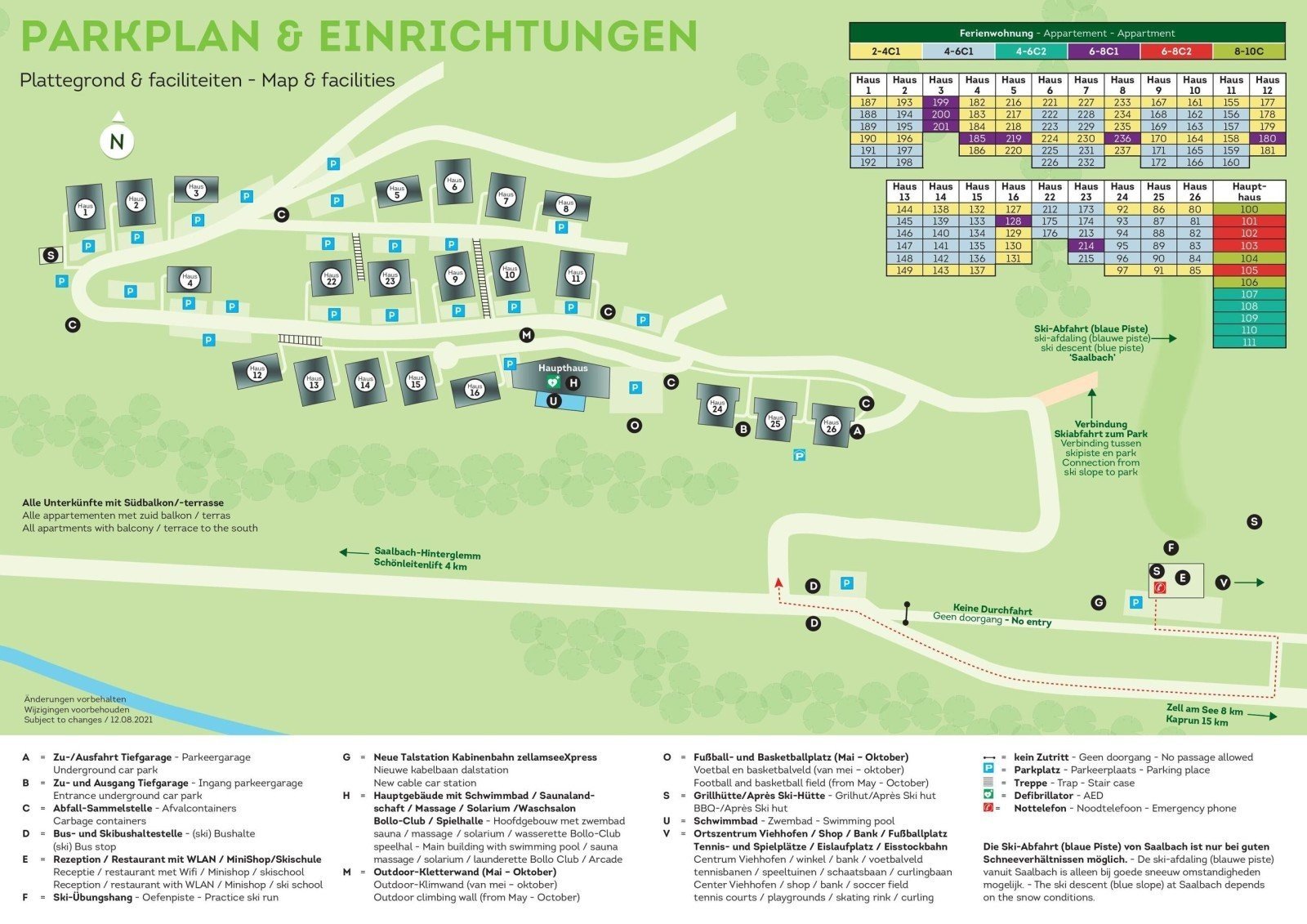 Plattegrond zell am see 2